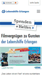 Mobile Screenshot of lebenshilfe-erlangen.de